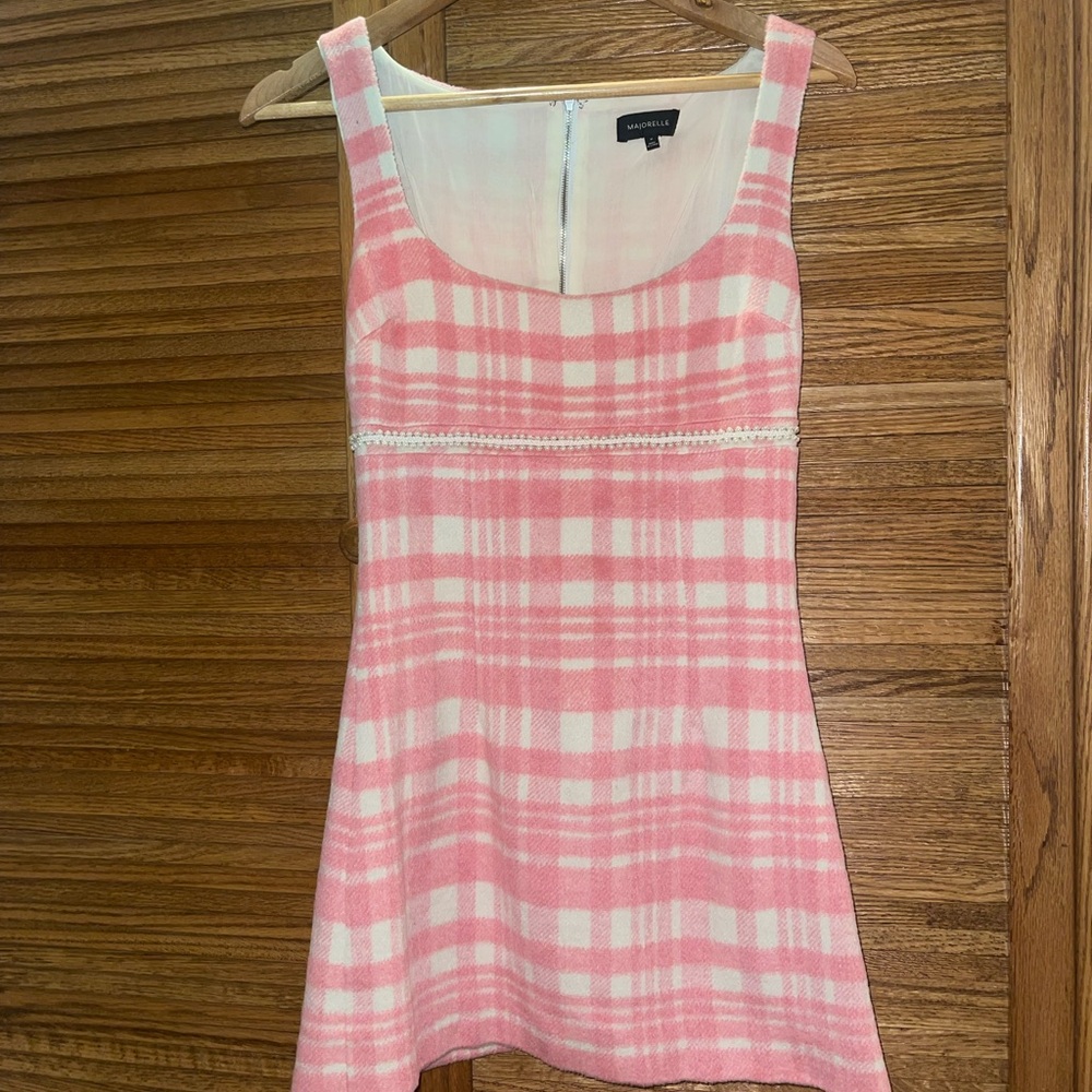 Pink Plaid Dress